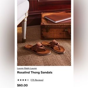 [NWT] Lauren Ralph Lauren Rosalind Thong Sandals